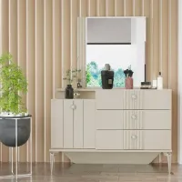 Masă de toaletă Moda Life Vivaldi dresser PAL/ Cream
