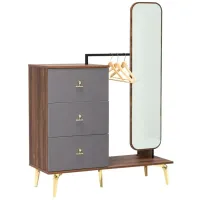 Masă de toaletă Moda Life Asur dreeser PAL/ Brown
