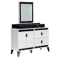 Masă de toaletă Moda Life Avrupa dresser PAL/ Black