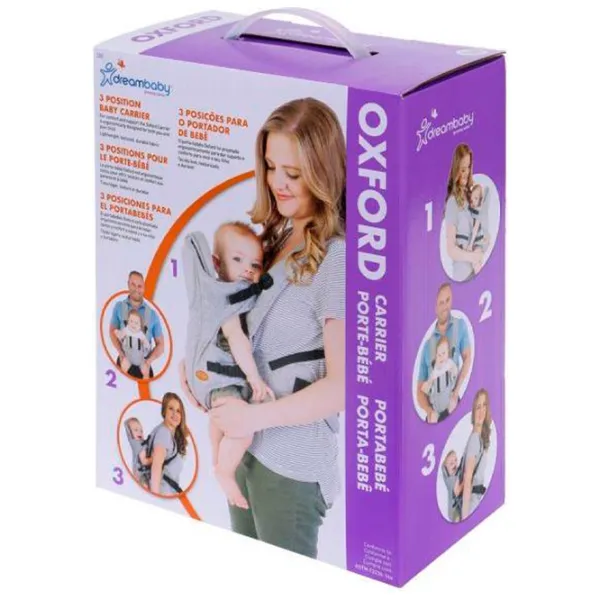 Marsupiu pentru copii DreamBaby G265 (9312742402655) 15 kg/ Gray photo 5
