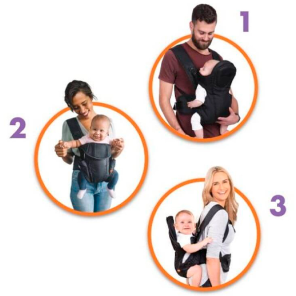 Marsupiu pentru copii DreamBaby G296 (9312742402969) 15 kg/ Black photo 4