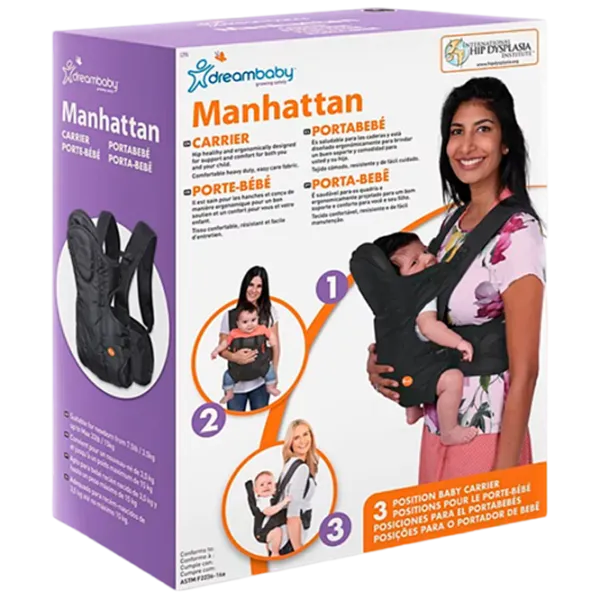 Marsupiu pentru copii DreamBaby G296 (9312742402969) 15 kg/ Black photo 5