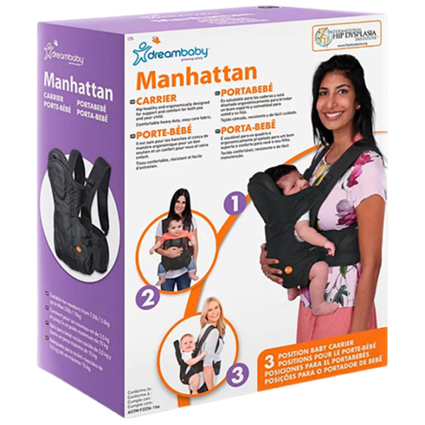 Marsupiu pentru copii DreamBaby G296 (9312742402969) 15 kg/ Black photo 5