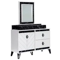 Masă de toaletă Moda Life Avrupa dresser PAL/ Black