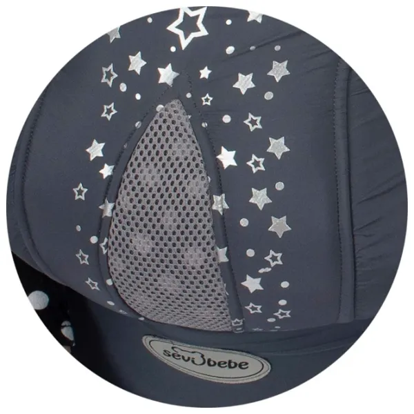 Marsupiu pentru copii Sevi Bebe 575 (8692241105754) 12 kg/ Gray photo 4