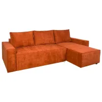 Угловой диван Mobilier Victoria NEO (Rinaldi 23) Ткань/ Оранжевый