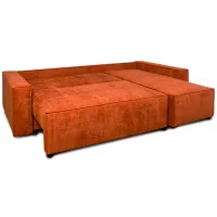 Canapea de colț Mobilier Victoria NEO (Rinaldi 23) Stofă/ Orange photo 2