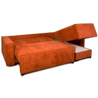 Canapea de colț Mobilier Victoria NEO (Rinaldi 23) Stofă/ Orange photo 3