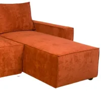 Canapea de colț Mobilier Victoria NEO (Rinaldi 23) Stofă/ Orange photo 5