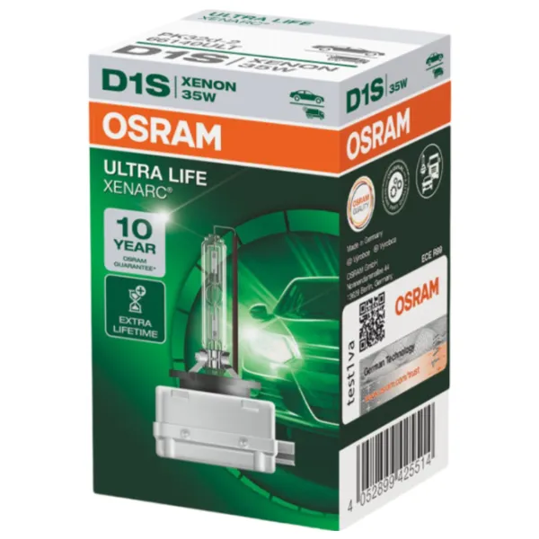 Автомобильная лампа Osram OS-66140ULT-HCB Ксенон/ D1S/ PK32d-2/ 35 Вт/ 3200лм photo 2 Автомобильная лампа Osram OS-66140ULT-HCB Ксенон/ D1S/ PK32d-2/ 35 Вт/ 3200лм photo 2