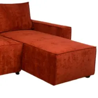 Canapea de colț Mobilier Victoria NEO (Rinaldi 24) Stofă/ Terracotta photo 5