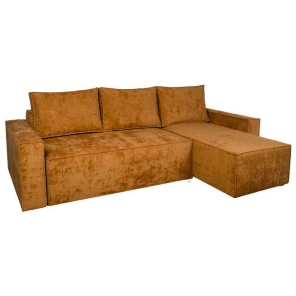 Угловой диван Mobilier Victoria NEO (Rinaldi 25) Ткань/ Brown photo 1