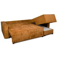 Угловой диван Mobilier Victoria NEO (Rinaldi 25) Ткань/ Brown photo 3