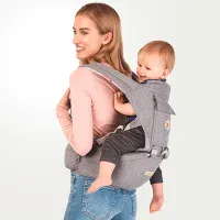 Marsupiu pentru copii Calibro Honey Baby Carrier 6in1 () 18 kg/ Gray photo 3