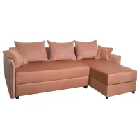 Угловой диван Mobilier Victoria 5 () Ткань/ Оранжевый