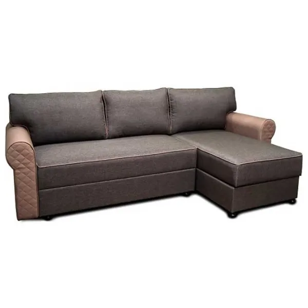 Угловой диван Mobilier Victoria Clasic (Lux 19+Haiti 04 PIK 1) Ткань/ Серый photo 1