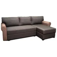 Угловой диван Mobilier Victoria Clasic (Lux 19+Haiti 04 PIK 1) Ткань/ Серый