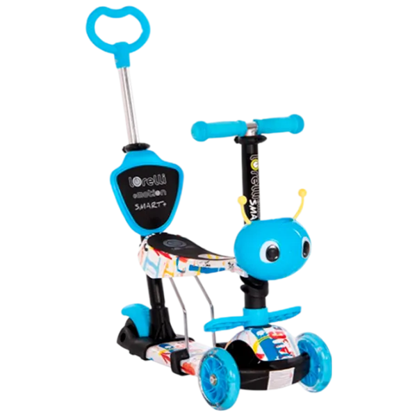 Детский трёхколёсный самокат Lorelli Smart Plus (10390030018) 20 кг/ Blue photo 1