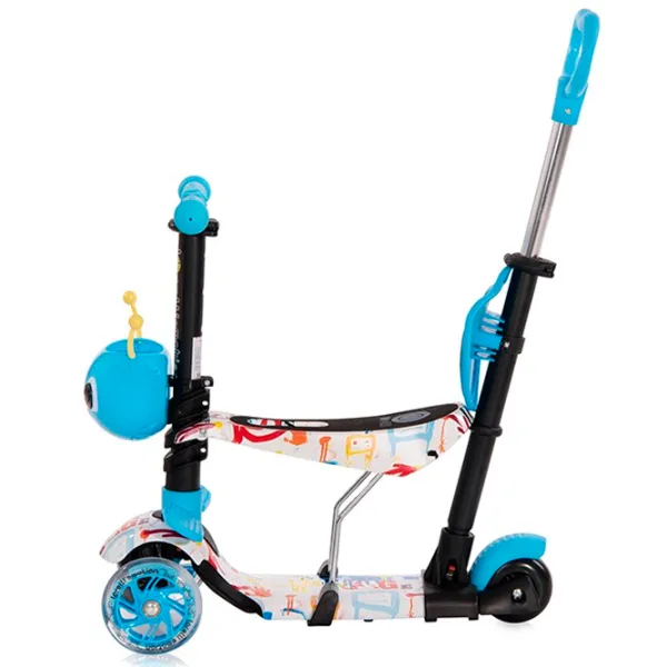 Детский трёхколёсный самокат Lorelli Smart Plus (10390030018) 20 кг/ Blue photo 2