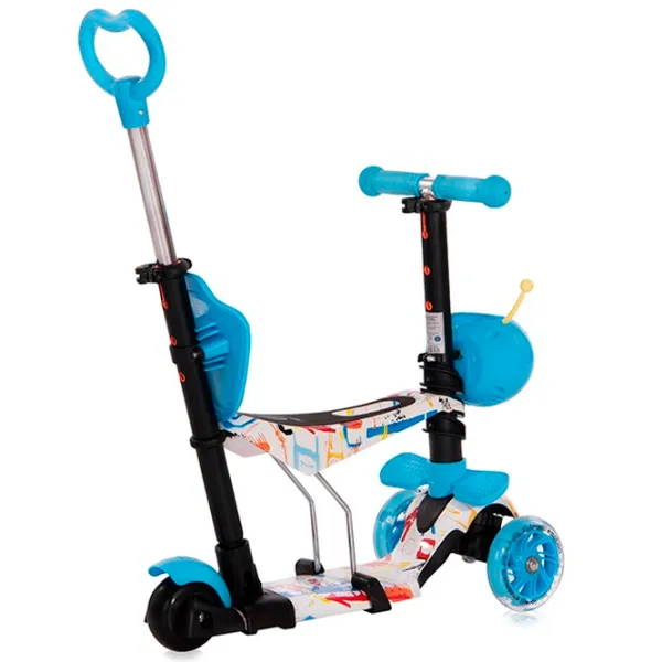 Детский трёхколёсный самокат Lorelli Smart Plus (10390030018) 20 кг/ Blue photo 3