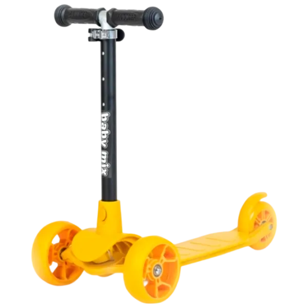 Детский трёхколёсный самокат Baby Mix Prime (8596164153765) 30 кг/ Желтый photo 1