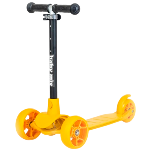 Детский трёхколёсный самокат Baby Mix Prime (8596164153765) 30 кг/ Желтый photo 1