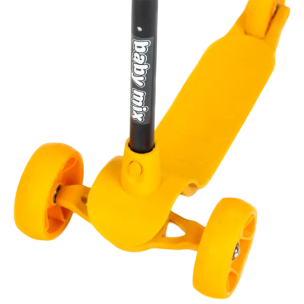 Детский трёхколёсный самокат Baby Mix Prime (8596164153765) 30 кг/ Желтый photo 5