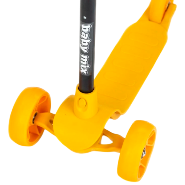 Детский трёхколёсный самокат Baby Mix Prime (8596164153765) 30 кг/ Желтый photo 5