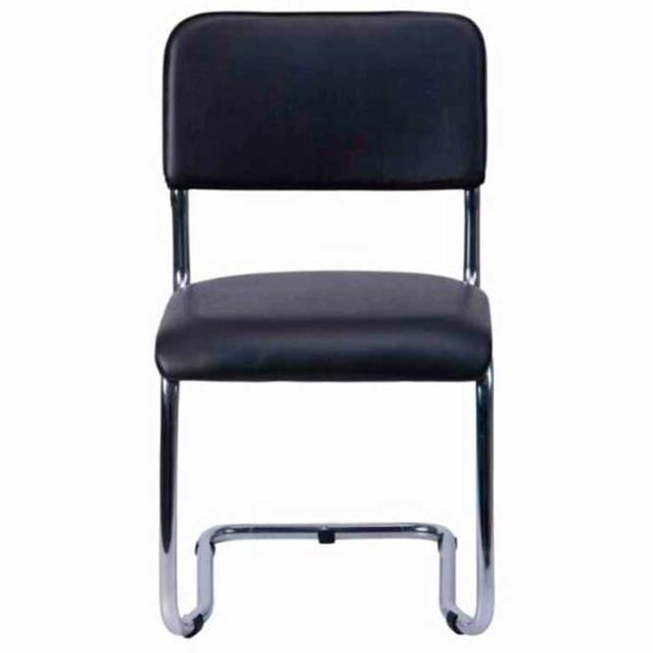 Scaun de birou AG Kvest Piele artificială/ Black Silver photo 2