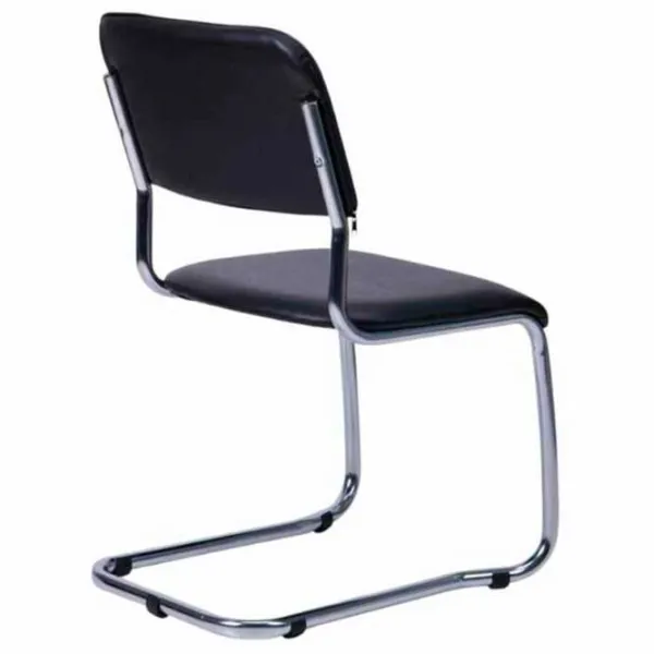 Scaun de birou AG Kvest Piele artificială/ Black Silver photo 3