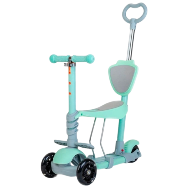 Детский трёхколёсный самокат Baby Mix Multi (8596164153789) 30 кг/ Green photo 1