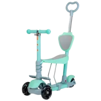 Детский трёхколёсный самокат Baby Mix Multi (8596164153789) 30 кг/ Green