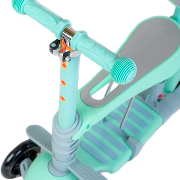 Детский трёхколёсный самокат Baby Mix Multi (8596164153789) 30 кг/ Green photo 3