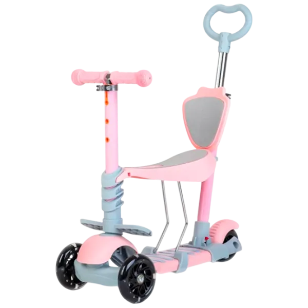 Детский трёхколёсный самокат Baby Mix Multi (8596164153796) 30 кг/ Pink photo 1
