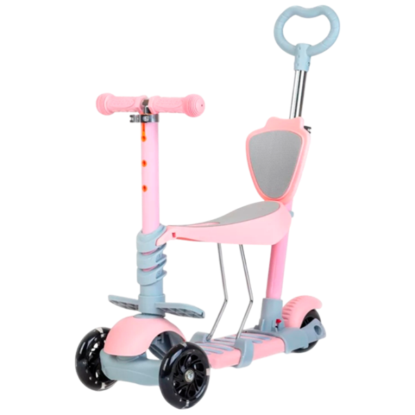 Детский трёхколёсный самокат Baby Mix Multi (8596164153796) 30 кг/ Pink photo 1