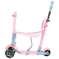 Trotinetă pentru copii cu trei roți Baby Mix Multi (8596164153796) 30 kg/ Pink photo 2