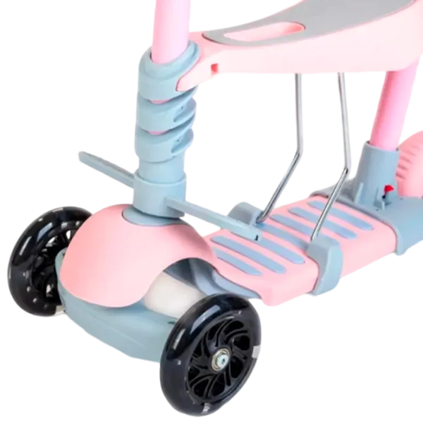 Детский трёхколёсный самокат Baby Mix Multi (8596164153796) 30 кг/ Pink photo 4