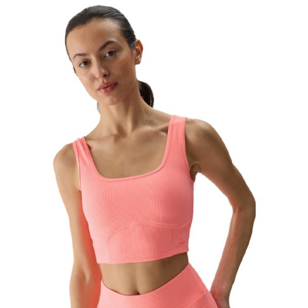 Bustieră pentru femei 4F 4FWSS24TSLEF072 Coral photo 2 Bustieră pentru femei 4F 4FWSS24TSLEF072 Coral photo 2