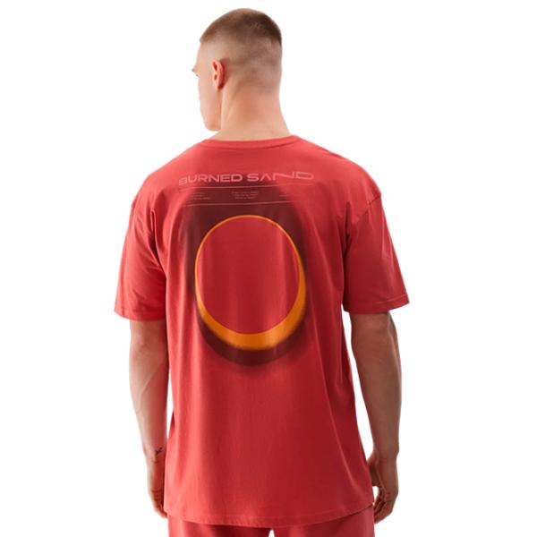 Tricou pentru bărbați 4F 4FWSS24TTSHM1286 100% bumbac/ Red photo 2