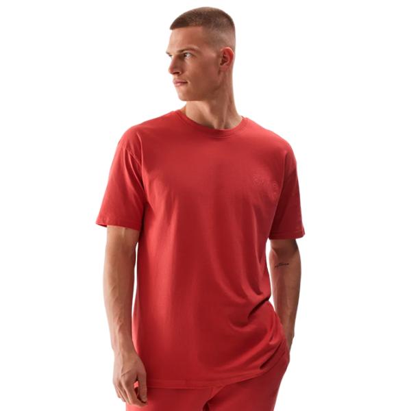 Tricou pentru bărbați 4F 4FWSS24TTSHM1286 100% bumbac/ Red photo 3
