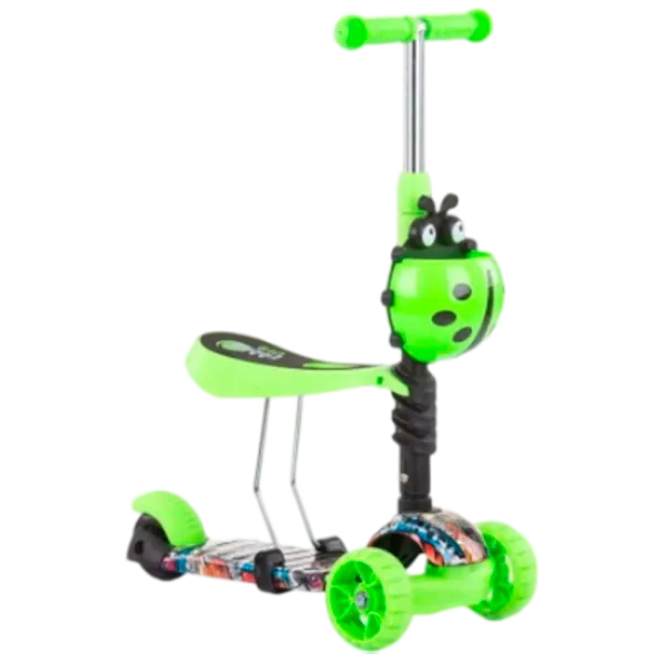 Trotinetă pentru copii cu trei roți Chipolino Kiddy Evo (3800931044602) 20 kg/ Green photo 1