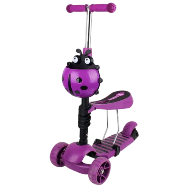 Trotinetă pentru copii cu trei roți Chipolino Kiddy Evo (3800931037895) 20 kg/ Purple photo 1 Trotinetă pentru copii cu trei roți Chipolino Kiddy Evo (3800931037895) 20 kg/ Purple photo 1