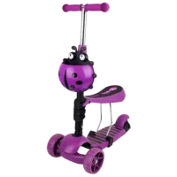 Trotinetă pentru copii cu trei roți Chipolino Kiddy Evo (3800931037895) 20 kg/ Purple