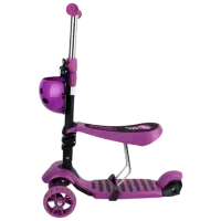 Trotinetă pentru copii cu trei roți Chipolino Kiddy Evo (3800931037895) 20 kg/ Purple photo 2