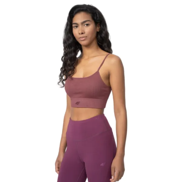 Bustieră pentru femei 4F 4FSS23USBAF031 Burgundy photo 3 Bustieră pentru femei 4F 4FSS23USBAF031 Burgundy photo 3