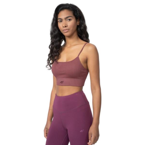 Bustieră pentru femei 4F 4FSS23USBAF031 Burgundy photo 3 Bustieră pentru femei 4F 4FSS23USBAF031 Burgundy photo 3