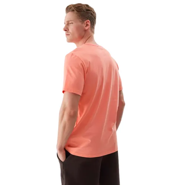 Tricou pentru bărbați 4F 4FWSS24TTSHM1284 100% bumbac/ Coral photo 3