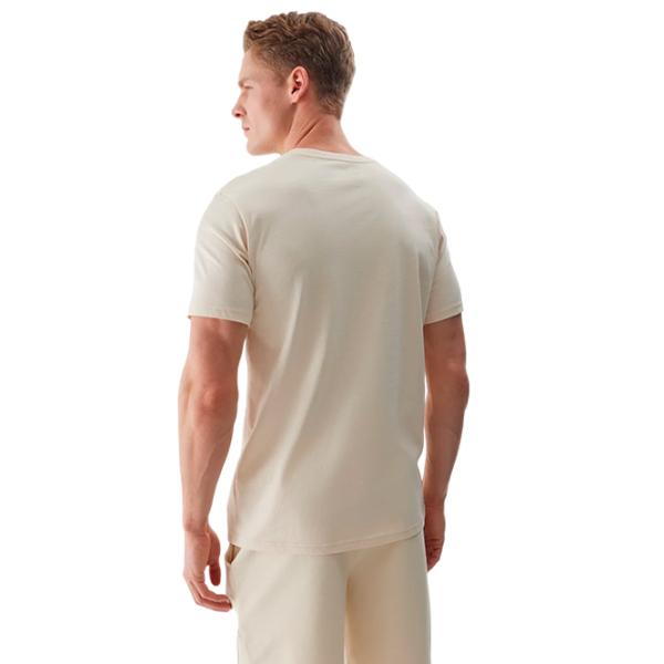 Tricou pentru bărbați 4F 4FWSS24TTSHM1284 100% bumbac/ Beige photo 3