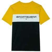 Tricou pentru bărbați 4F 4FWSS24TTSHM1326 100% bumbac/ Yellow