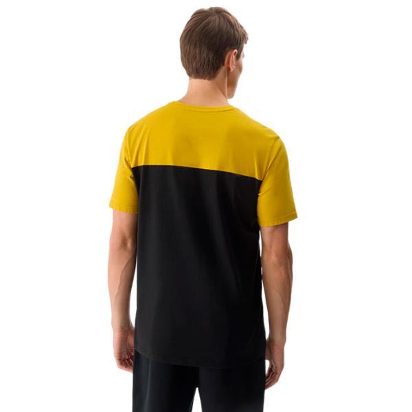 Tricou pentru bărbați 4F 4FWSS24TTSHM1326 100% bumbac/ Yellow photo 2